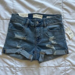 Pacsun Distressed Shortie Jean Shorts